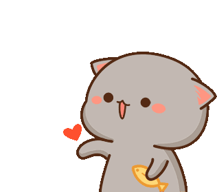 Cat Love Sticker - Cat Love Hearts Stickers