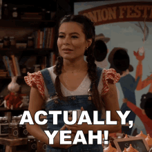 Actually Yeah Carly Shay GIF - Actually Yeah Carly Shay Icarly GIFs