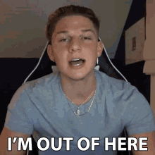 Im Out Of Here Conner Bobay GIF - Im Out Of Here Conner Bobay Gtg GIFs