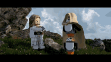 Lego Star Wars Luke Skywalker GIF - Lego Star Wars Luke Skywalker Porgs GIFs