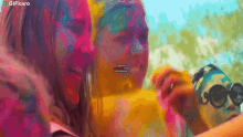 Playing With Colored Powder Gifkaro GIF - Playing With Colored Powder Gifkaro Having Fun GIFs