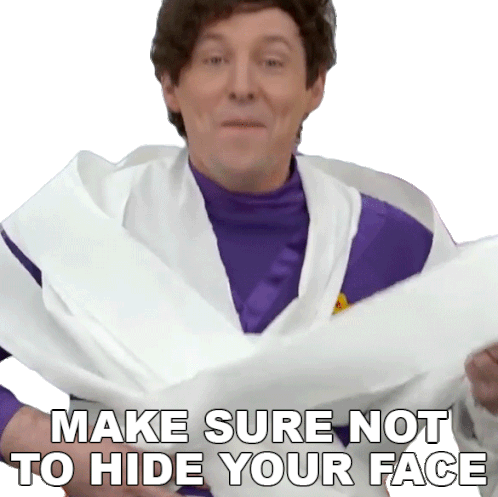 Make Sure Not To Hide Your Face Lachy Wiggle Sticker - Make Sure Not To Hide Your Face Lachy Wiggle The Wiggles Stickers
