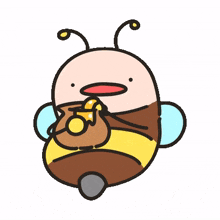 eating honey