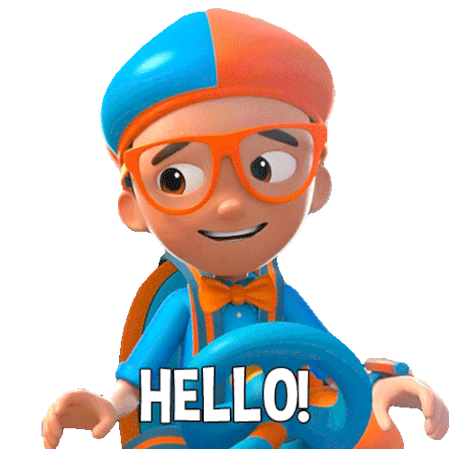 Hello Blippi Sticker - Hello Blippi Blippi Wonders Educational Cartoons For Kids Stickers
