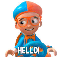 Hello Blippi Sticker - Hello Blippi Blippi Wonders Educational Cartoons For Kids Stickers
