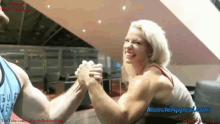 Armwrestling Female Bodybuilder GIF - Armwrestling Female Bodybuilder 04261992 GIFs