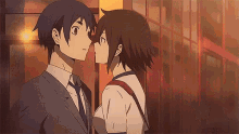 Anime Kissing GIF