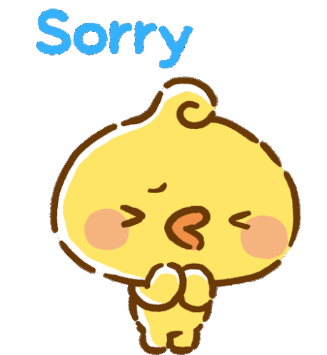 Sorry ぴよまる Sticker - Sorry ぴよまる Piyomaru Stickers