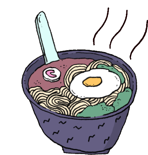 Bowl Of Ramen Sticker - Food Party Ramen Noodles Stickers