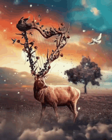 A Tale Deer And Harps GIF