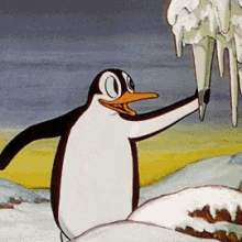 snocone snowcone snow come penguin