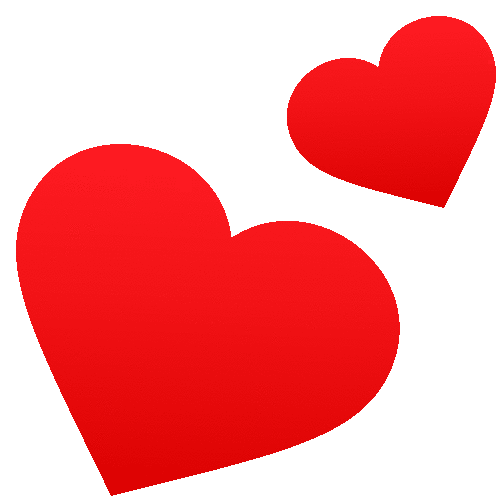 two heart emoji