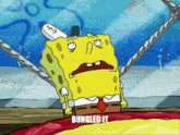 Bungled It Spongebob GIF - Bungled It Spongebob Spongebob Meme GIFs