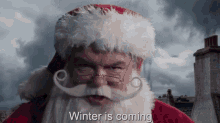 Santa Stark Winter Is Coming GIF - Santa Stark Winter Is Coming King In The North GIFs