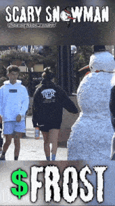 Frost Scary Snowman GIF - Frost Scary Snowman Spaceship GIFs