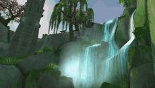 Pandaria Waterfall GIF - Pandaria Waterfall Warcraft GIFs