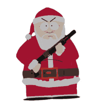 gun point santa claus south park season8ep14woodland critter christmas ill shoot you