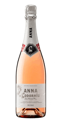 a bottle of anna de codorniu rose is on a white background