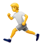 Sport Emojis Running Sticker - Sport Emojis Running Run Stickers