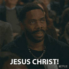 a man in a crowd says jesus christ on netflix