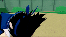 a computer generated image of a person with a blue headband