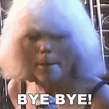 Bye Bye Debbie Harry GIF - Bye Bye Debbie Harry Blondie GIFs