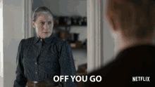 Off You Go Leave GIF