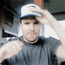 Stephen Amell Handsome GIF - Stephen Amell Handsome Cap GIFs