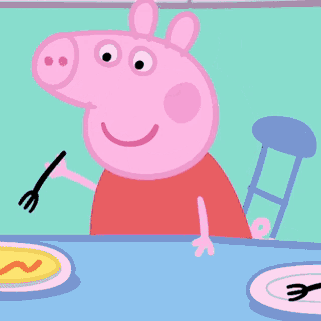 Peppa Pig Pancake GIF - Peppa Pig Pancake Delicious - Discover & Share GIFs