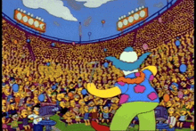 The Simpsons Krusty The Clown GIF - The Simpsons Krusty The Clown Stadium GIFs