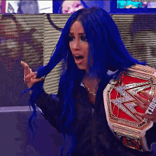Sasha Banks Raw Womens Champion GIF - Sasha Banks Raw Womens Champion Shocked GIFs