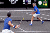 Roger Federer Novak Djokovic GIF