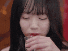 Treasure Girl Drinking GIF - Treasure Girl Drinking Drinking Soju GIFs