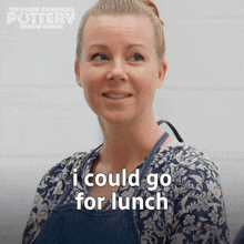 I Could Go For Lunch I'M Pretty Hungry Jen Sonnenberg GIF - I Could Go For Lunch I'M Pretty Hungry Jen Sonnenberg The Great Canadian Pottery Throw Down GIFs