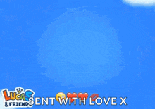 a lucas & friends ad with a plane in the sky
