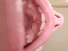 a close up of a person 's mouth and nose