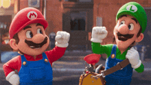 Fist Bump Mario GIF - Fist Bump Mario Luigi GIFs