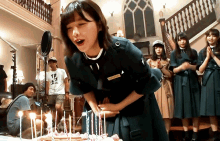 Keyakizaka46 Watanabe Rika GIF - Keyakizaka46 Watanabe Rika Blow Candle GIFs