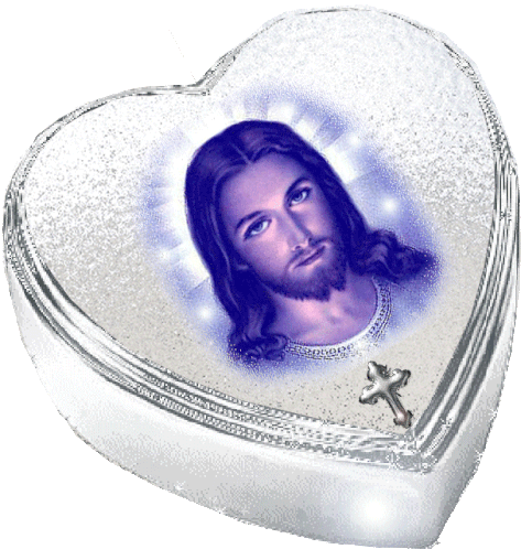 Szentek Angyalok Heart Sticker - Szentek Angyalok Heart Jesus Stickers