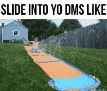Slide In Dms GIF - Kid Slide Water GIFs