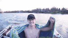 Dancing Beach Towel GIF - Dancing Beach Towel On The Water GIFs