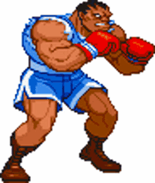 street fighter alpha balrog boxer idle animation