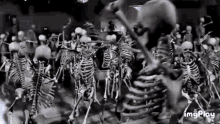 skeleton dancing party