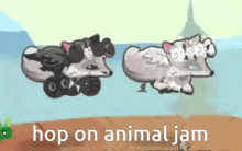 Animal Jam Hop On Animal Jam GIF - Animal Jam Hop On Animal Jam Jelly And Rabbit Jam GIFs