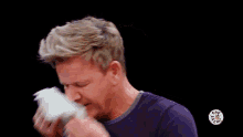 blow nose cleaning nose wiping spicy wings gordon ramsay