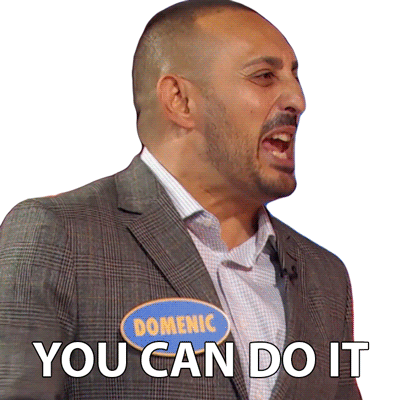 You Can Do It Domenic Sticker - You Can Do It Domenic Family Feud Canada Stickers
