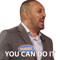 You Can Do It Domenic Sticker - You Can Do It Domenic Family Feud Canada Stickers