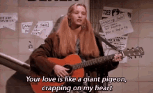 Phoebe'S Breakup Song GIF - Friends Phoebe Pigeon GIFs