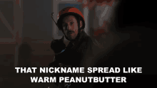That Nickname Spread Like Warm Peanutbutter Hubie Dubois GIF - That Nickname Spread Like Warm Peanutbutter Hubie Dubois Adam Sandler GIFs