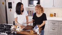 Slice It This Is How You Bake GIF - Slice It This Is How You Bake Baking A Cake GIFs